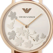  Shop Authentic Emporio Armani Kappa Classic Quartz Silver Dial Red Leather Strap Watch For Women - AR11114 - Luxxuri