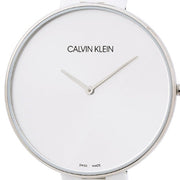  Shop Authentic Calvin Klein Full Moon White Dial White Leather Strap Watch for Women - K8Y231L6 - Luxxuri