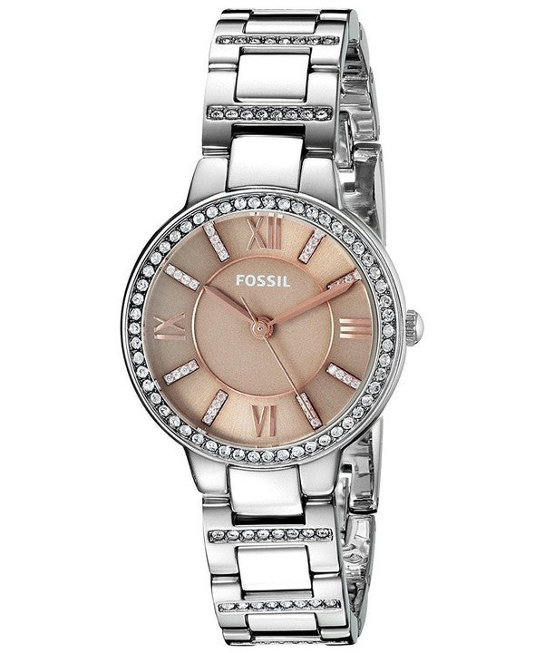  Shop Authentic Fossil Virginia Taupe Dial Silver Steel Strap Watch for Women - ES4147 - Luxxuri