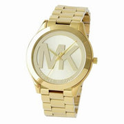  Shop Authentic Michael Kors Slim Runway Analog Gold Dial Gold Steel Strap Watch For Women - MK3739 - Luxxuri