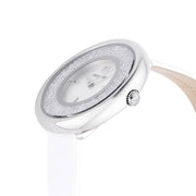  Shop Authentic Swarovski Crystalline Pure White Dial White Leather Strap Watch for Women - 5275046 - Luxxuri