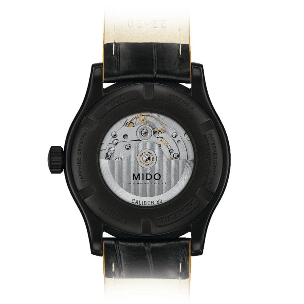  Shop Authentic Mido Multifort Automatic Special Edition Black Dial Black Leather Strap Watch For Men - M005.430.36.051.80 - Luxxuri