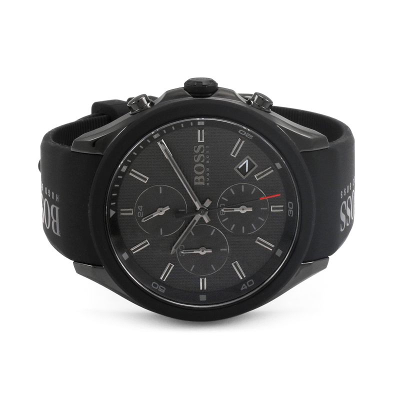  Shop Authentic Hugo Boss Velocity Black Dial Black Rubber Strap Watch for Men - 1513720 - Luxxuri