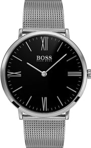  Shop Authentic Hugo Boss Jackson Quartz Black Dial Silver Mesh Bracelet Watch For Men - 1513514 - Luxxuri