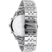  Shop Authentic Tommy Hilfiger Shawn Multifunction Quartz Blue Dial Silver Steel Strap Watch for Men - 1791612 - Luxxuri