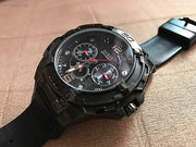  Shop Authentic Guess Genesis Quartz Black Dial Black Silicone Strap Watch For Men - W1254G2 - Luxxuri