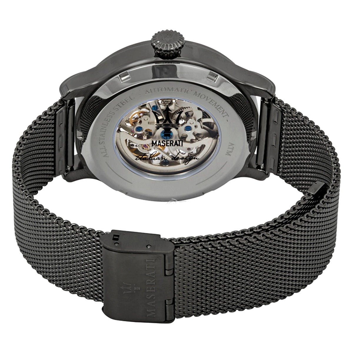  Shop Authentic Maserati Epoca Automatic Skeleton Blue Dial Mesh Bracelet Watch For Men - R8823118002 - Luxxuri
