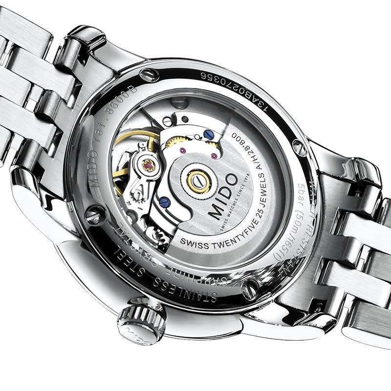  Shop Authentic Mido Baroncelli Ii Automatic Black Dial Silver Steel Strap Watch For Men - M8600.4.18.1 - Luxxuri