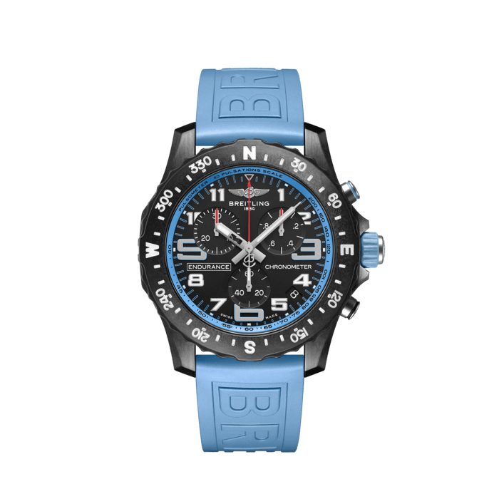  Shop Authentic Breitling Endurance Pro Black Dial Light Blue Rubber Strap Watch for Men - X82310281B1S1 - Luxxuri