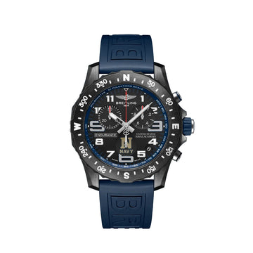  Shop Authentic Breitling Endurance Pro United States Naval Academy Black Dial Blue Rubber Strap Watch for Men - X823103C1B1S1 - Luxxuri