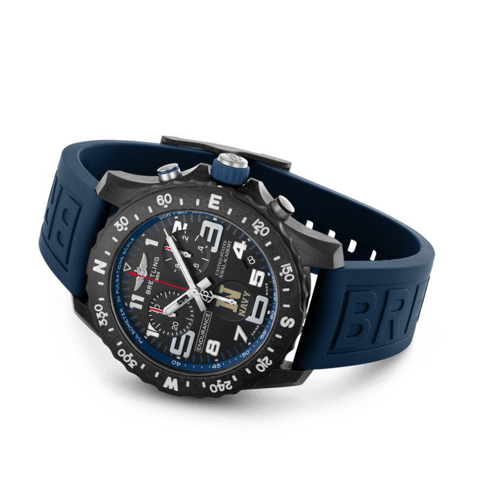  Shop Authentic Breitling Endurance Pro United States Naval Academy Black Dial Blue Rubber Strap Watch for Men - X823103C1B1S1 - Luxxuri
