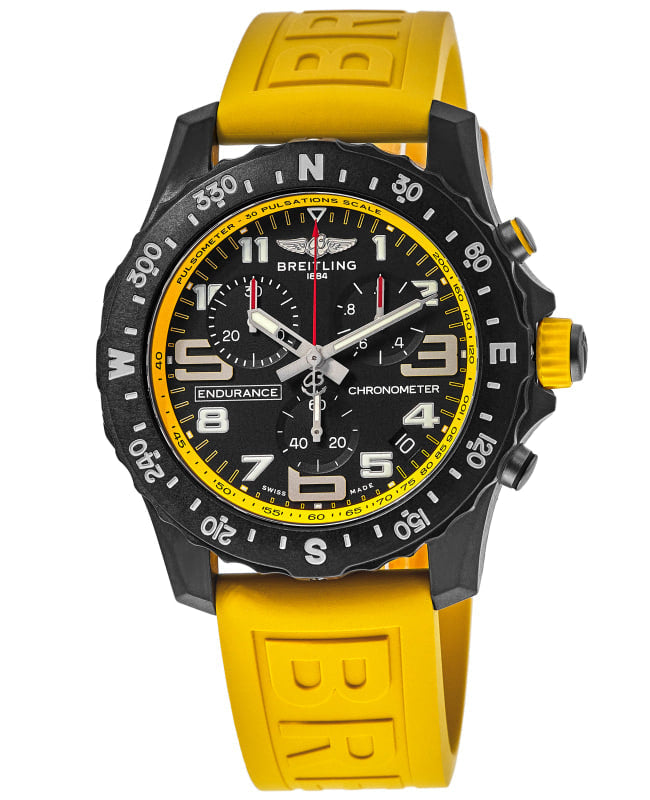  Shop Authentic Breitling Endurance Pro Black Dial Yellow Rubber Strap Watch for Men - X82310A41B1S1 - Luxxuri