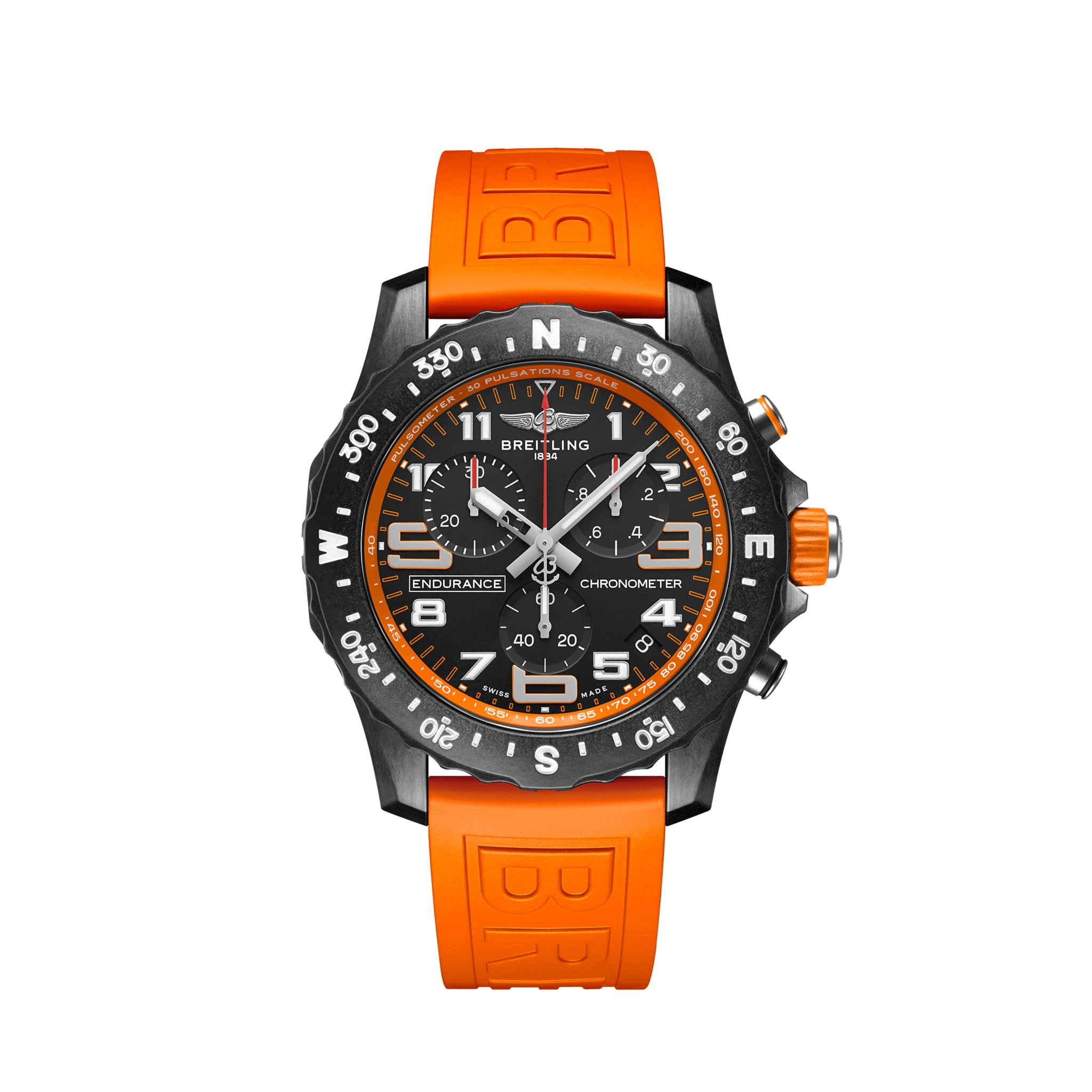  Shop Authentic Breitling Endurance Pro Black Dial Orange Rubber Strap Watch for Men - X82310A51B1S1 - Luxxuri