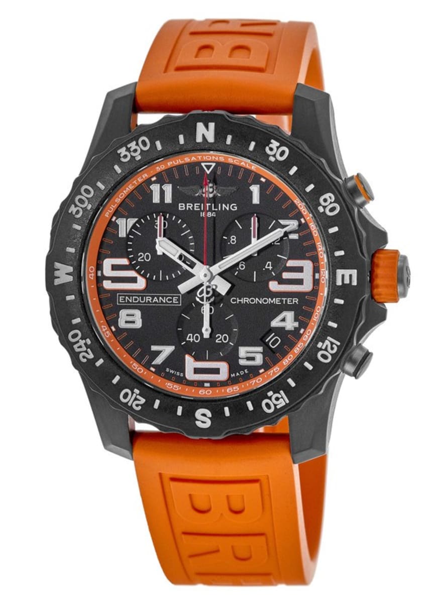  Shop Authentic Breitling Endurance Pro Black Dial Orange Rubber Strap Watch for Men - X82310A51B1S1 - Luxxuri