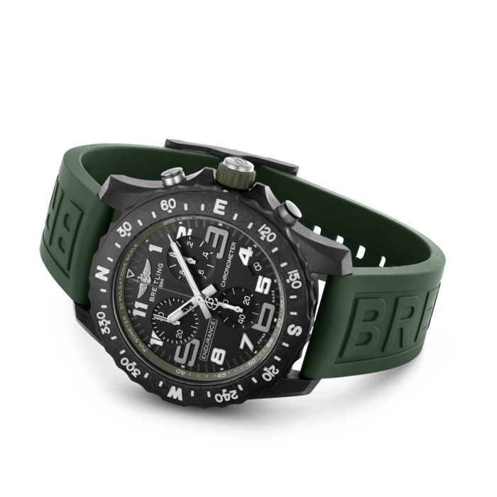  Shop Authentic Breitling Endurance Pro Black Dial Green Rubber Strap Watch for Men - X82310D31B1S1 - Luxxuri