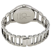  Shop Authentic Calvin Klein Stately Black Dial Silver Steel Strap Watch for Women - K3G23121 - Luxxuri