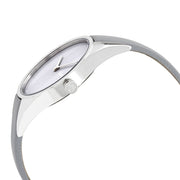  Shop Authentic Calvin Klein Rebel Grey Dial Grey Leather Strap Watch for Women - K8P231Q4 - Luxxuri