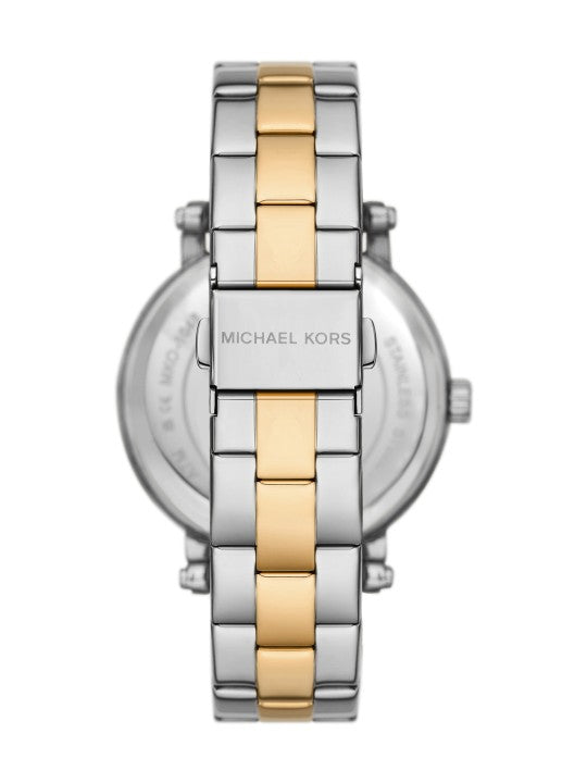  Shop Authentic Michael Kors Analog Blue Dial Two Tone Steel Strap Watch for Women - MKO1049 - Luxxuri
