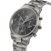  Shop Authentic Daniel Wellington Iconic Link Chronograph Grey Dial Grey Steel Strap Watch for Men - DW00100643 - Luxxuri
