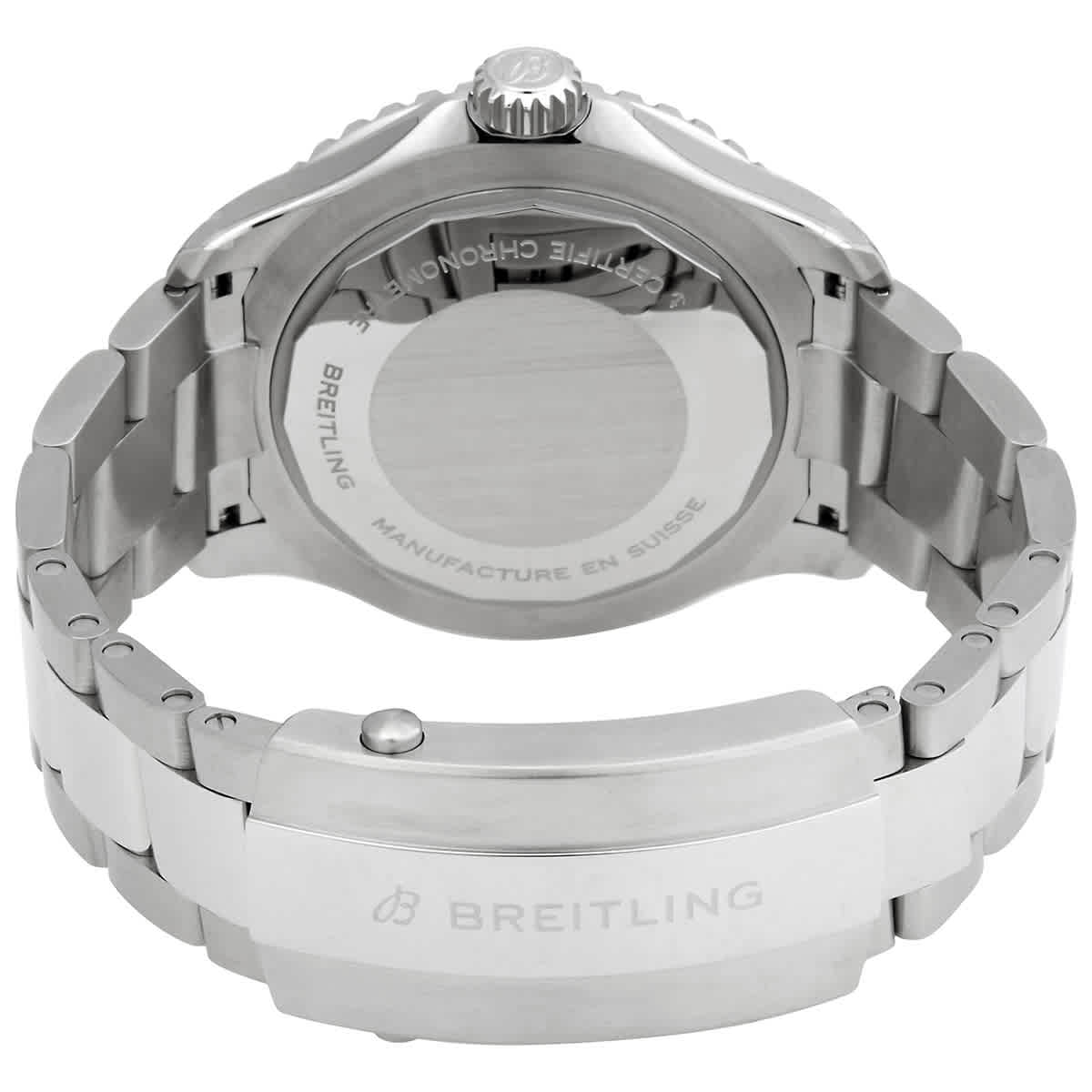  Shop Authentic Breitling Superocean Automatic 44mm Black Dial Silver Steel Strap Watch for for Men - A17376211B1A1 - Luxxuri