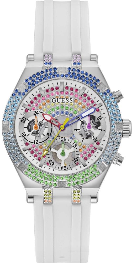  Shop Authentic Guess Glitz Pride Limited Edition White Dial White Rubber Strap Watch for Women - GW0407L4 - Luxxuri