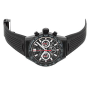  Shop Authentic Tag Heuer Carrera Chronograph Steel & Ceramic Black Dial Black Rubber Strap Watch for Men - CBG2090.FT6145 - Luxxuri