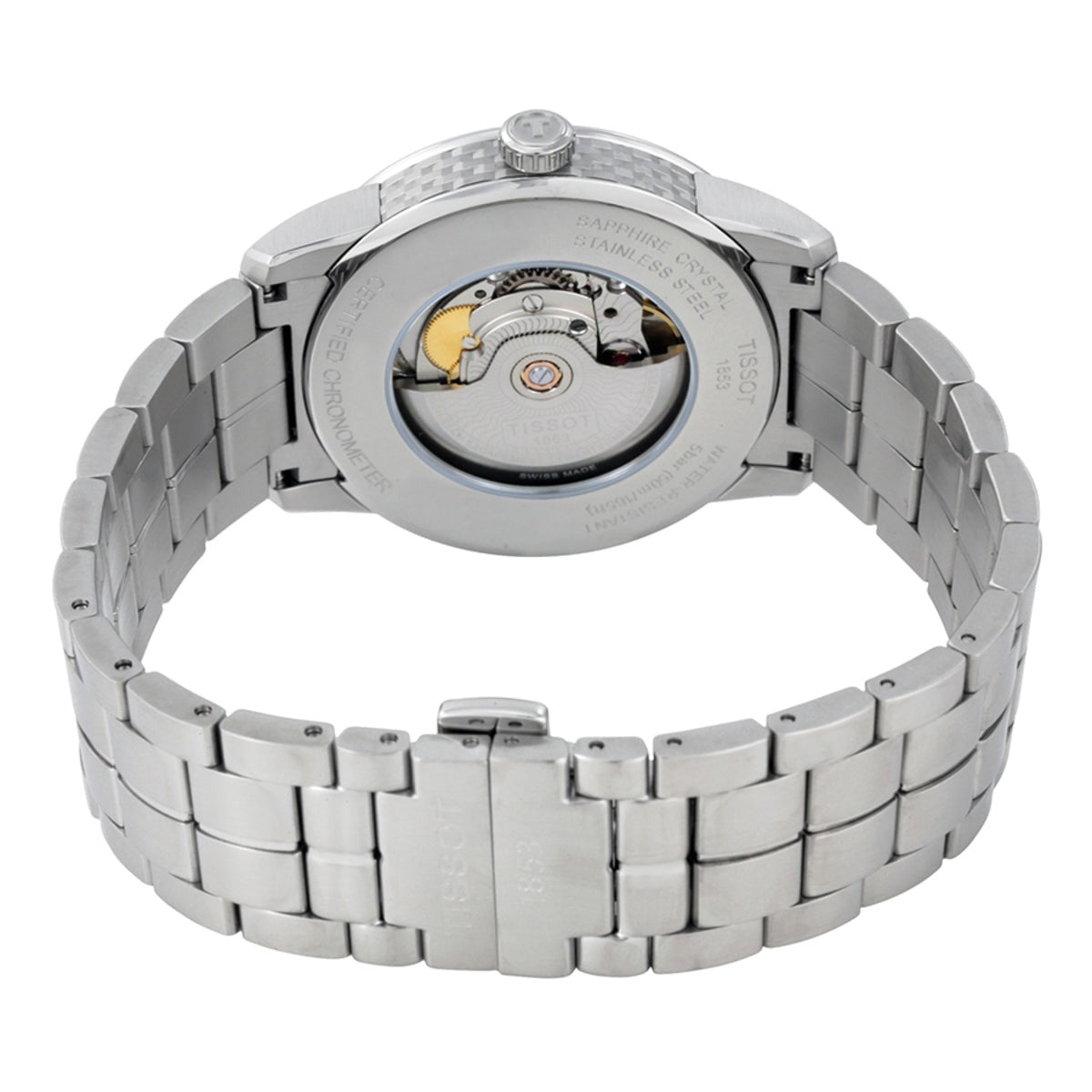  Shop Authentic Tissot T Classic Luxury Powermatic 80 White Dial Silver Steel Strap Watch For Men - T086.408.11.016.00 - Luxxuri