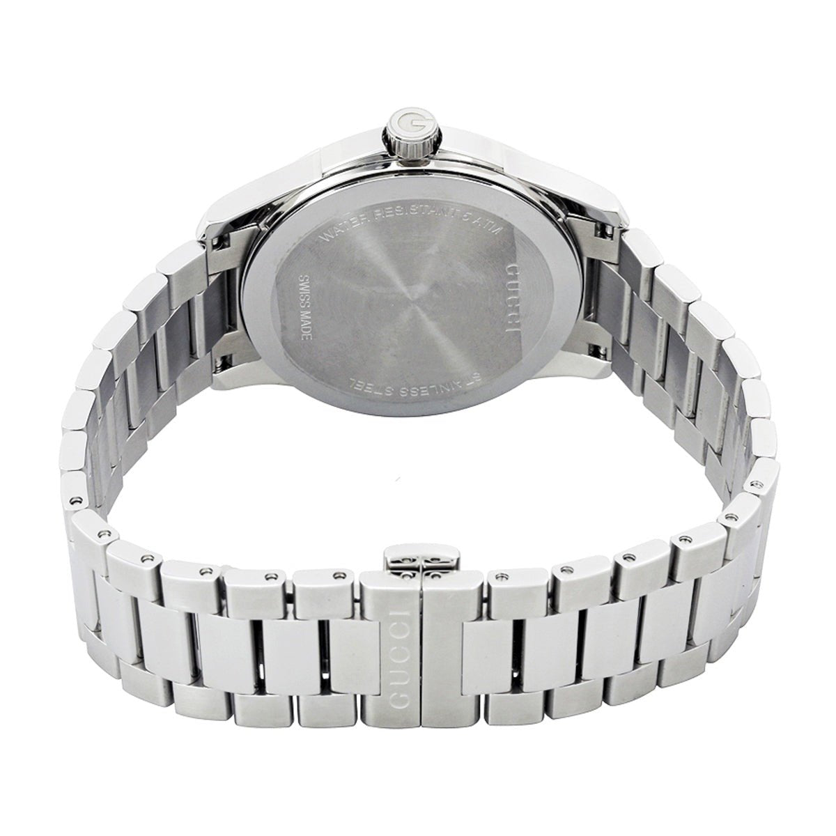  Shop Authentic Gucci G Timeless Silver Dial Silver Steel Strap Unisex Watch - YA126442 - Luxxuri