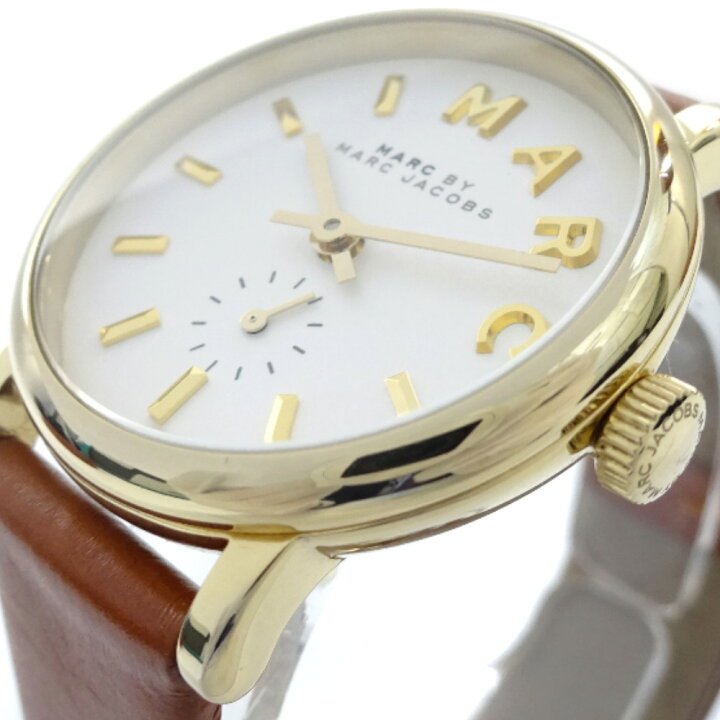  Shop Authentic Marc Jacobs Baker White Dial Brown Leather Strap Watch for Women - MBM1317 - Luxxuri