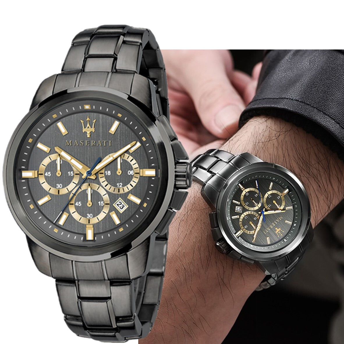  Shop Authentic Maserati Successo Chronograph Gray Dial Gray Steel Strap Watch For Men - R8873621007 - Luxxuri
