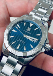 Shop Authentic Tag Heuer Aquaracer Blue Dial Watch for Men - WAY2112.BA0928 - Luxxuri