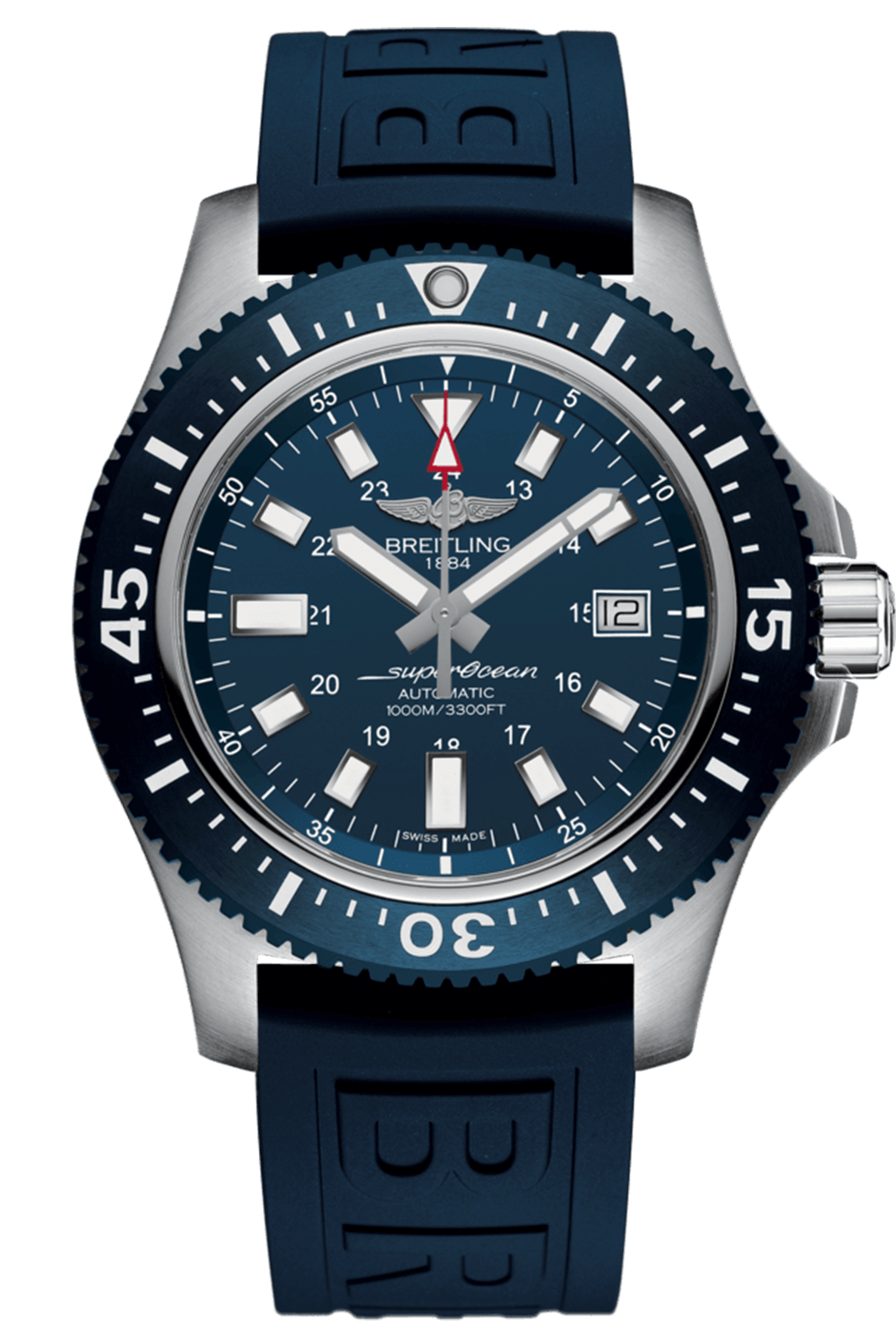  Shop Authentic Breitling Superocean 44mm Diver Pro III Special Mariner Blue Dial Blue Rubber Strap Mens Watch - Y1739316/C959 - Luxxuri