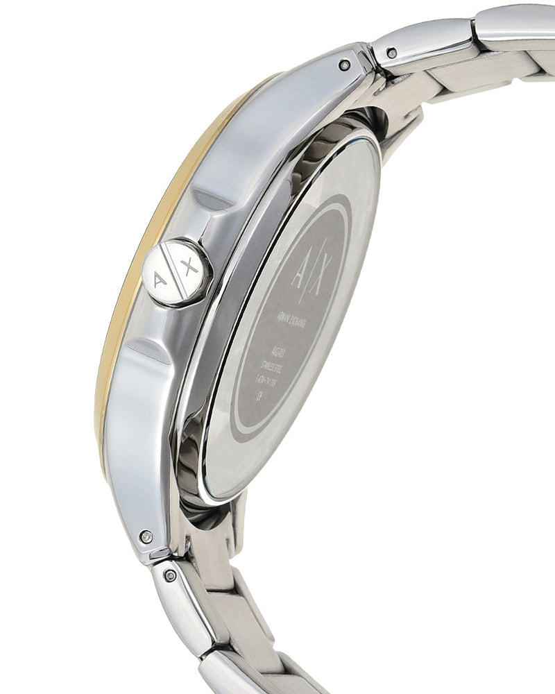  Shop Authentic Armani Exchange Hampton Chronograph Grey Dial Two Tone Steel Strap Watch For Men - AX2403 - Luxxuri