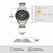  Shop Authentic Armani Exchange Drexler Chronograph Black Dial Silver Steel Strap Watch for Men - AX2600 - Luxxuri