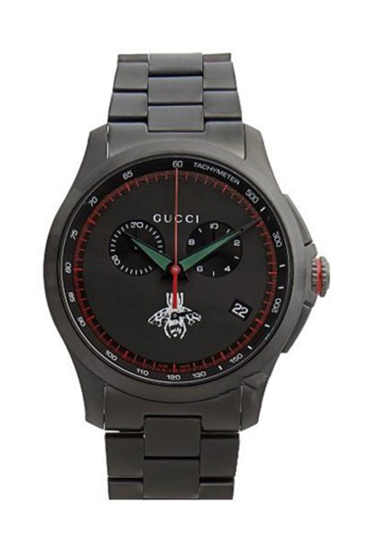  Shop Authentic Gucci G-Timeless Chronograph Black Dial Black Steel Strap Watch For Men - YA126269 - Luxxuri
