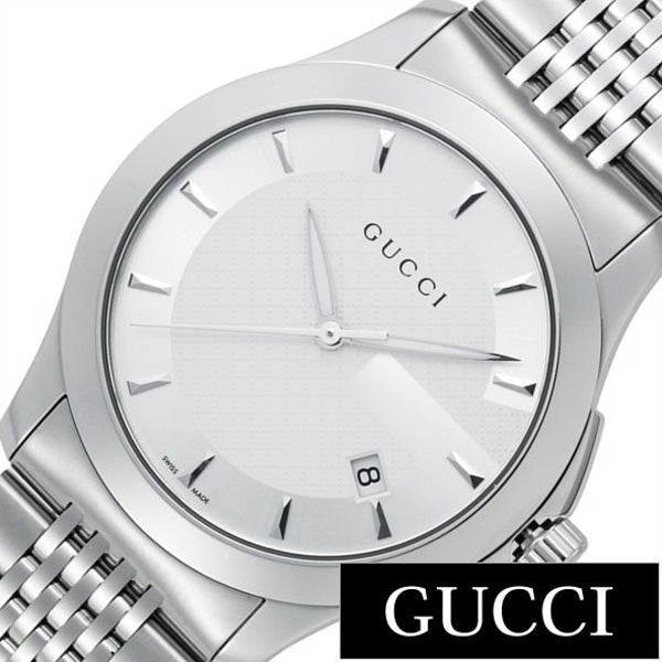  Shop Authentic Gucci G Timeless Silver Dial Silver Steel Strap Watch For Men - YA126401 - Luxxuri
