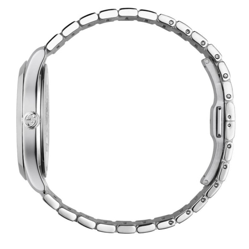  Shop Authentic Gucci G Timeless Black Dial Silver Steel Strap Watch For Women - YA1264029A - Luxxuri