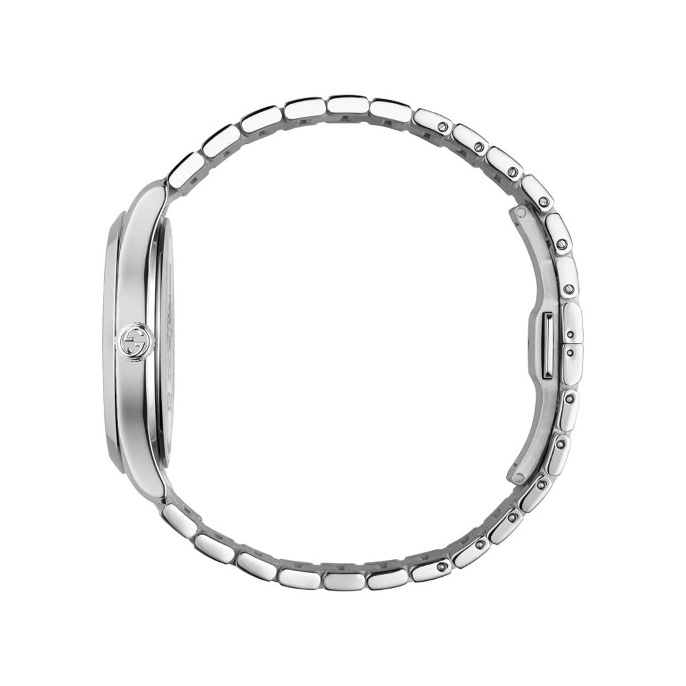  Shop Authentic Gucci G Timeless Black Dial Silver Steel Strap Watch For Women - YA126573A - Luxxuri