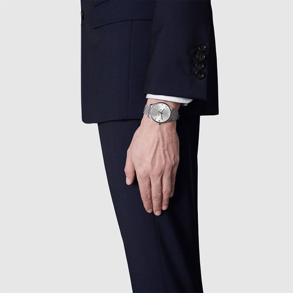  Shop Authentic Gucci G Timeless Quartz Silver Dial Silver Steel Strap Watch For Women - YA1264153 - Luxxuri