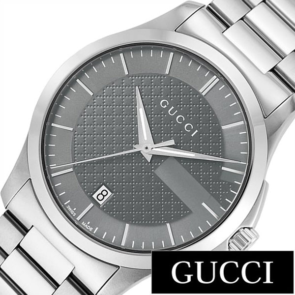  Shop Authentic Gucci G Timeless Grey Dial Silver Steel Strap Watch For Men - YA126441 - Luxxuri