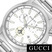  Shop Authentic Gucci G Timeless Chronograph White Dial Silver Steel Strap Watch For Men - YA126472 - Luxxuri