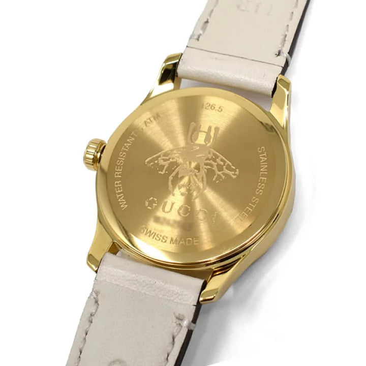  Shop Authentic Gucci G Timeless Quartz Red & Green Dial Beige Leather Strap Watch For Women - YA1265009 - Luxxuri