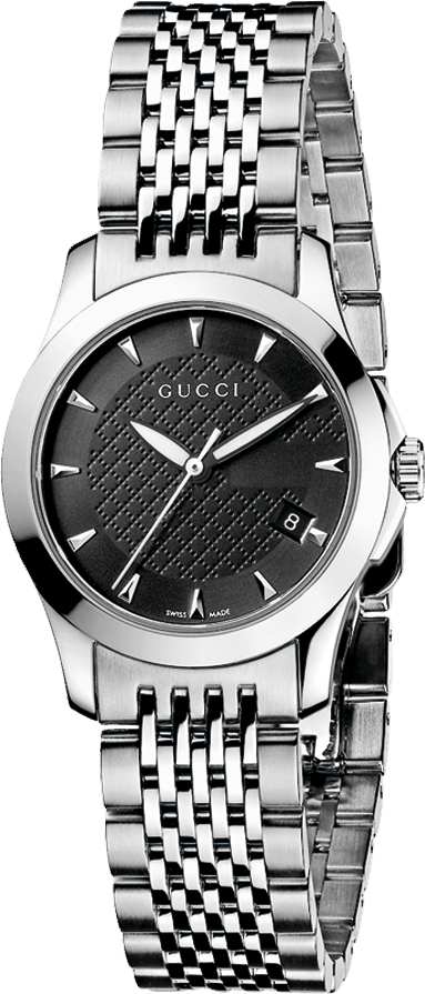  Shop Authentic Gucci G Timeless Black Dial Silver Steel Strap Watch For Women - YA126502 - Luxxuri