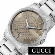  Shop Authentic Gucci G Timeless Brown Dial Silver Steel Strap Watch For Women - YA126526 - Luxxuri