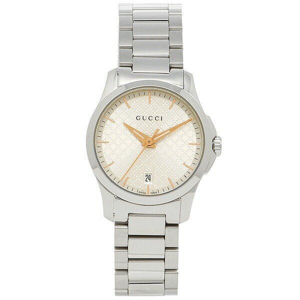  Shop Authentic Gucci G Timeless Quartz Champagne Dial 27mm Watch For Women - YA126593 - Luxxuri