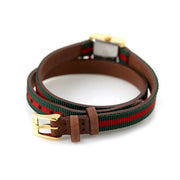  Shop Authentic Gucci G-Frame Multicolored Red and Green Dial Watch For Women - YA128527 - Luxxuri