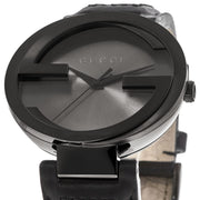  Shop Authentic Gucci Interlocking G XL Black Dial Red & Green Leather Strap Watch For Men - YA133206 - Luxxuri