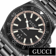  Shop Authentic Gucci Dive Quartz Black Dial Black Steel Strap Watch For Men - YA136213 - Luxxuri