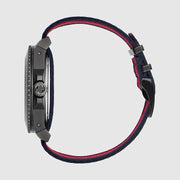  Shop Authentic Gucci Dive Tiger Blue and Red Dial Blue Red Blue Nylon Strap Watch For Men - YA136215 - Luxxuri