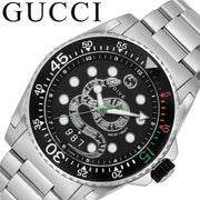 Shop Authentic Gucci Dive Snake Black Dial Silver Steel Strap Watch For Men - YA136218 - Luxxuri